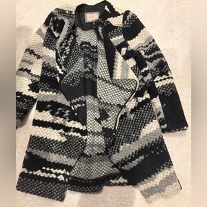 Black and Gray Patterned Jacket